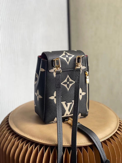 LV Tiny Backpack Monogram Empreinte Black For Women, WoBags 19cm LV M80738