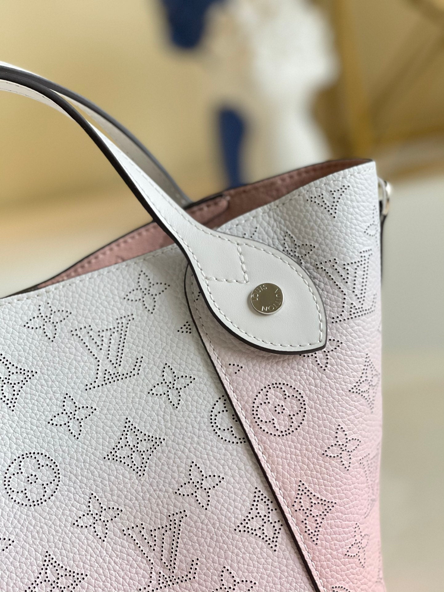 LV Hina PM Bucket Bag Gradient Pink For Women,  Shoulder And Crossbody Bags 9in/23cm LV M57858