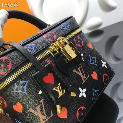 LV Vanity PM Game On Monogram Canvas By Nicolas Ghesquiere Black For Women,  Shoulder And Crossbody Bags 7.5in/19cm LV M57482