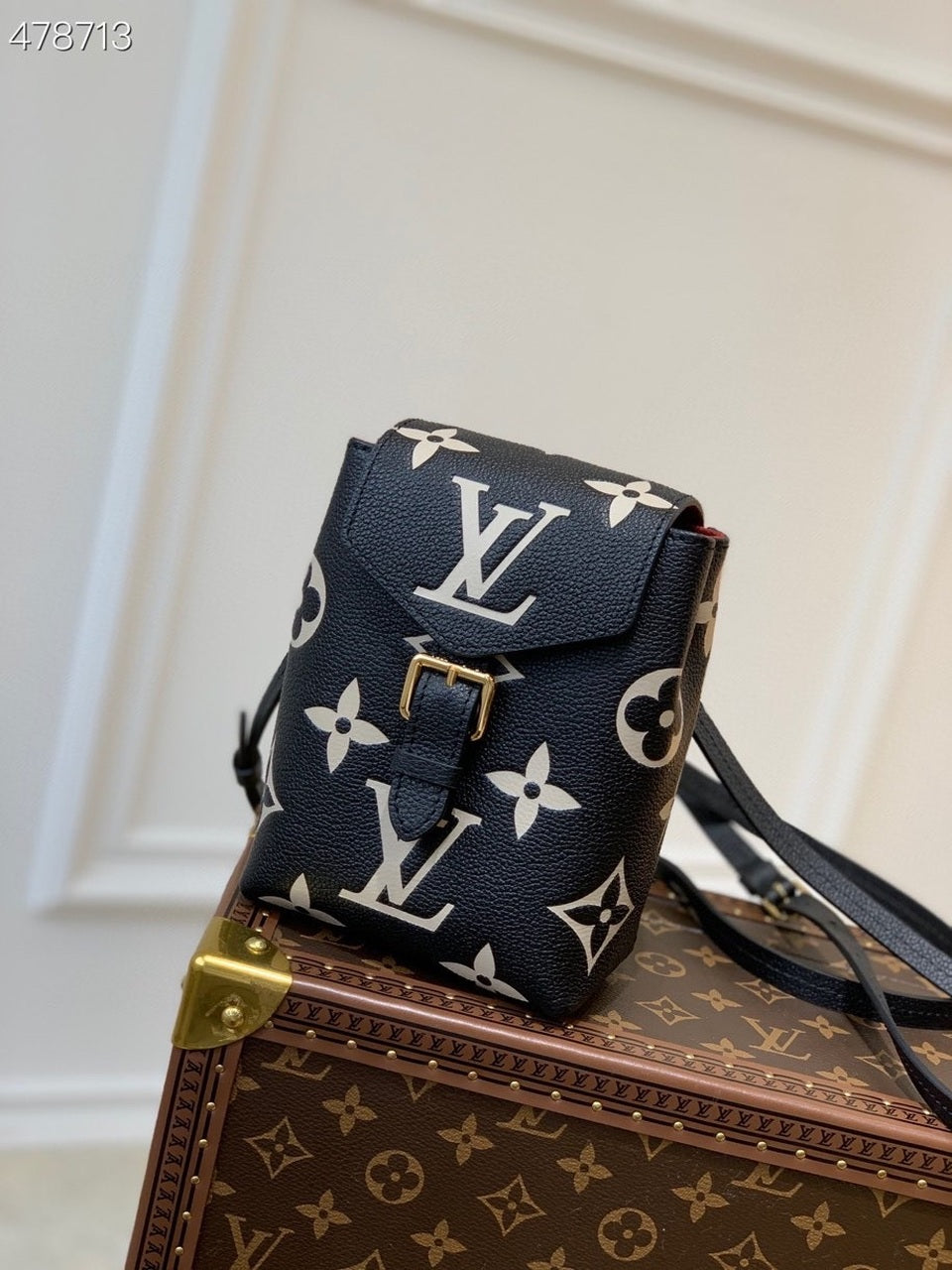 LV Tiny Backpack Bag 20cm By The Pool Monogram Canvas Spring/Summer 2021 Collection M80783, Black