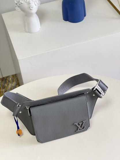 LV Aerogram Slingbag Grey For Men, Bags 30cm LV M59625