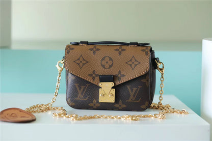 LV Micro Metis Monogram Canvas For Women, Women’s Handbags, Shoulder And Crossbody Bags 5.5in/14cm LV