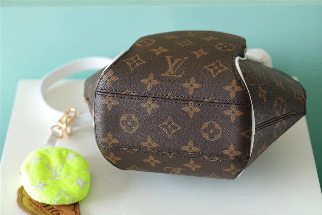 LV Ellipse BB Handbag Created By Nicolas Ghesquière From Classic Monogram Canvas For Women Brown 9.1in/23cm LV M20752