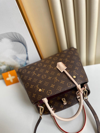 LV Montaigne MM Monogram Canvas For Women,  Shoulder And Crossbody Bags 13in/33cm LV M41056