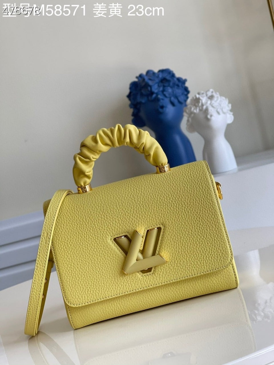 LV Twist MM Ginger Yellow For Women, Women’s Handbags, Shoulder And Crossbody Bags 9.1in/23cm LV