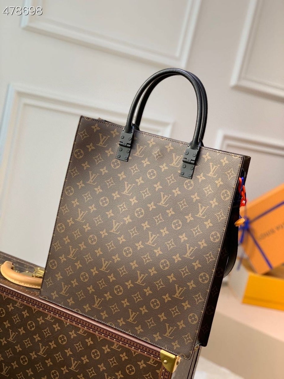 LV Sac Plat Bag Monogram Canvas By Virgil Abloh For Women, WoBags 14.1in/36cm LV M45667