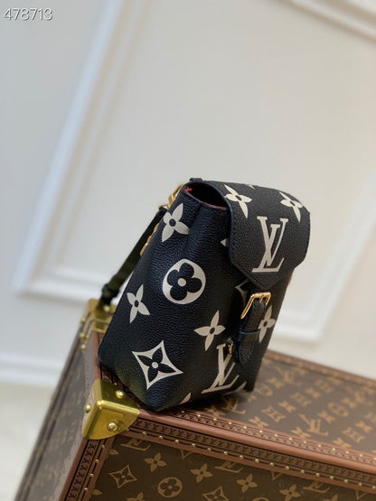 LV Tiny Backpack Bag 20cm By The Pool Monogram Canvas Spring/Summer 2021 Collection M80783, Black