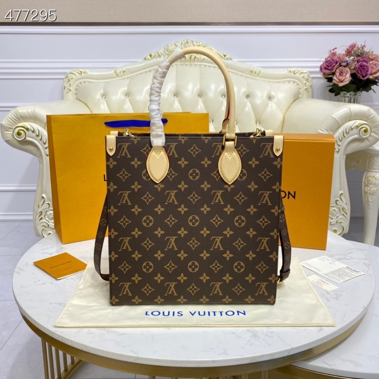 LV Sac Plat PM Monogram Canvas For Women, Women’s Handbags, Shoulder And Crossbody Bags 11.8in/30cm LV M45848