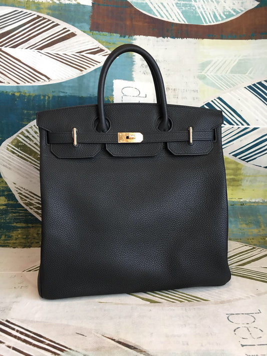 HM Birkin Black  For Women Gold Toned Hardware 16.5in/42cm