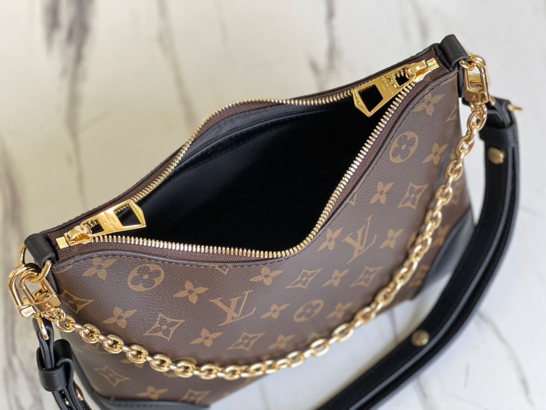 LV Boulogne Monogram Canvas Black For Women, Shoulder Bags 11.4in/29cm –  Elegant Nicely