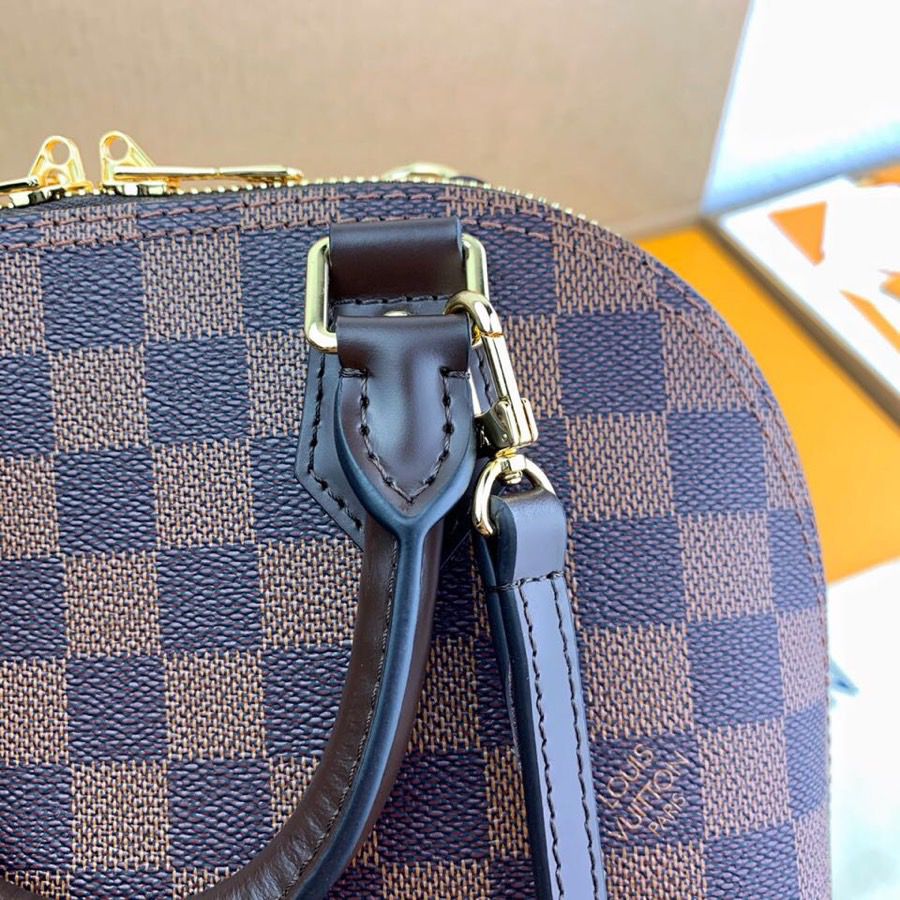 LV Alma BB Damier Ebene Canvas For Women, Women’s Handbags, Shoulder And Crossbody Bags 9.3in/23.5cm LV N41221