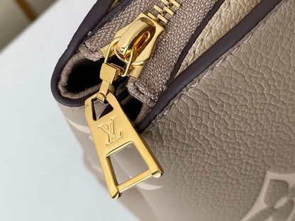 LV Petit Palais Monogram Flowers Tourterelle/Creme For Women,  Shoulder And Crossbody Bags 11.4in/29cm LV M58914