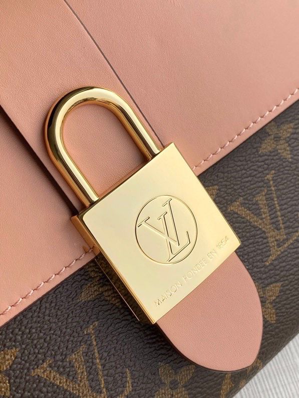 LV Locky BB Monogram Canvas Rose Poudre Pink For Women, Women’s Handbags, Shoulder And Crossbody Bags 7.9in/20cm LV M44080