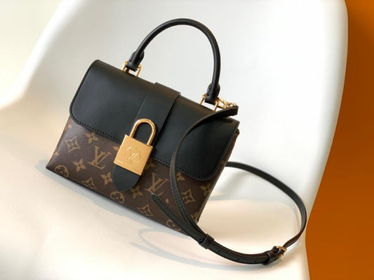 LV Locky BB Monogram Canvas Black For Women, Women’s Handbags, Shoulder And Crossbody Bags 7.9in/20cm LV M44141