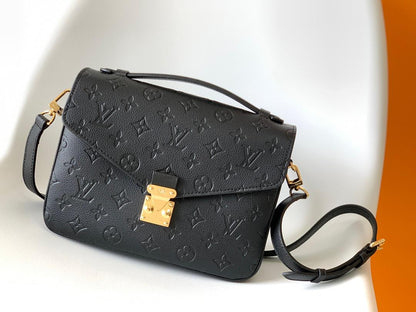 LV Pochette Metis Monogram Empreinte Black For Women,  Shoulder And Crossbody Bags 9.8in/25cm LV M41487