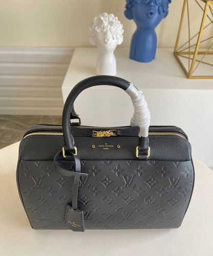 LV Speedy Bandouliere 30 Monogram Empreinte Black For Women, Women Handbags 9.8in/30cm LV M42406