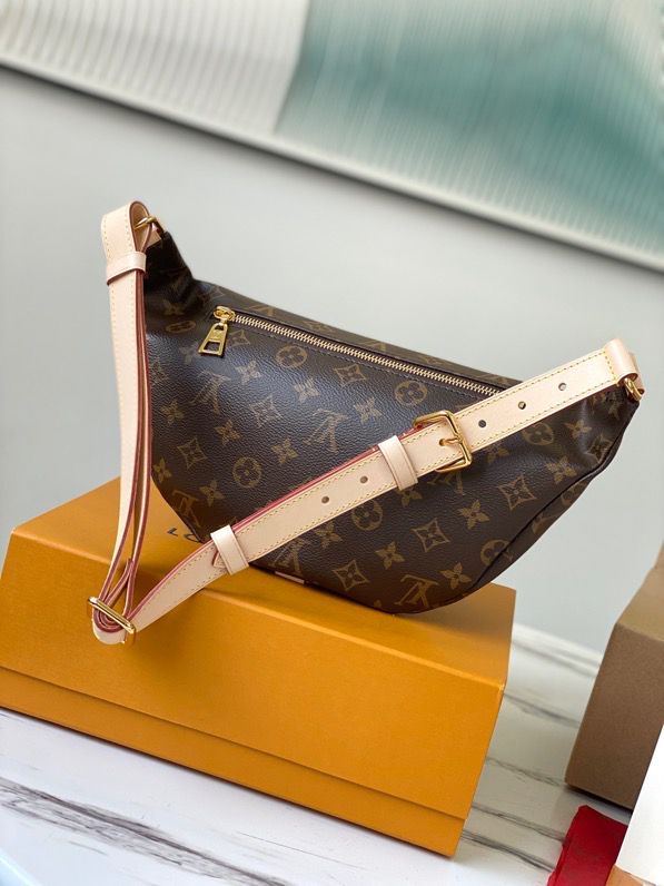 LV Bumbag 37cm Monogram Canvas Spring/Summer Collection, Brown