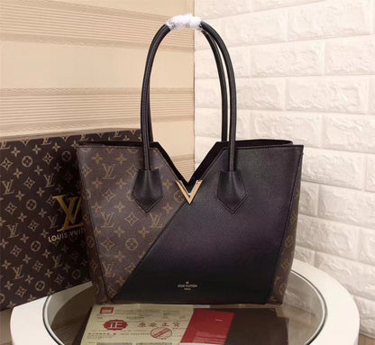 LV Kimono MM Tote Bag Monogram Canvas Black For Women, WoHandbag Shoulder Bags 15.4in/39cm LV M41855