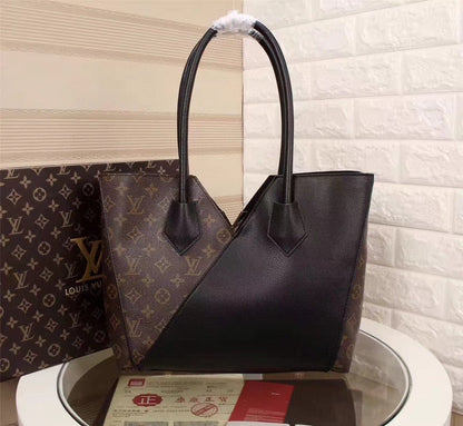 LV Kimono MM Tote Bag Monogram Canvas Black For Women, WoHandbag Shoulder Bags 15.4in/39cm LV M41855