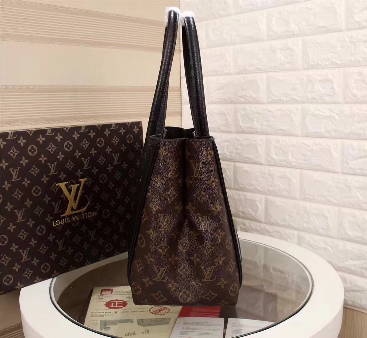 LV Kimono MM Tote Bag Monogram Canvas Black For Women, WoHandbag Shoulder Bags 15.4in/39cm LV M41855