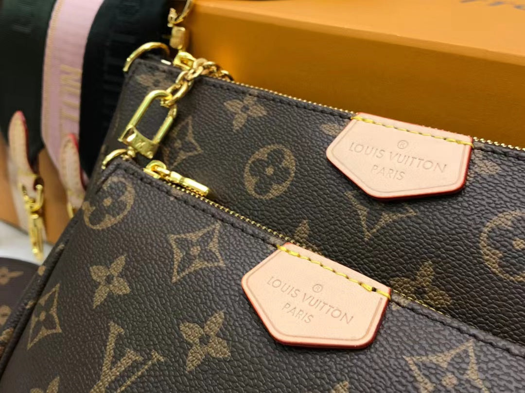 LV Multi Pochette Accessoires Monogram Canvas Khaki For Women,  Shoulder And Crossbody Bags 9.4in/24cm LV M44813