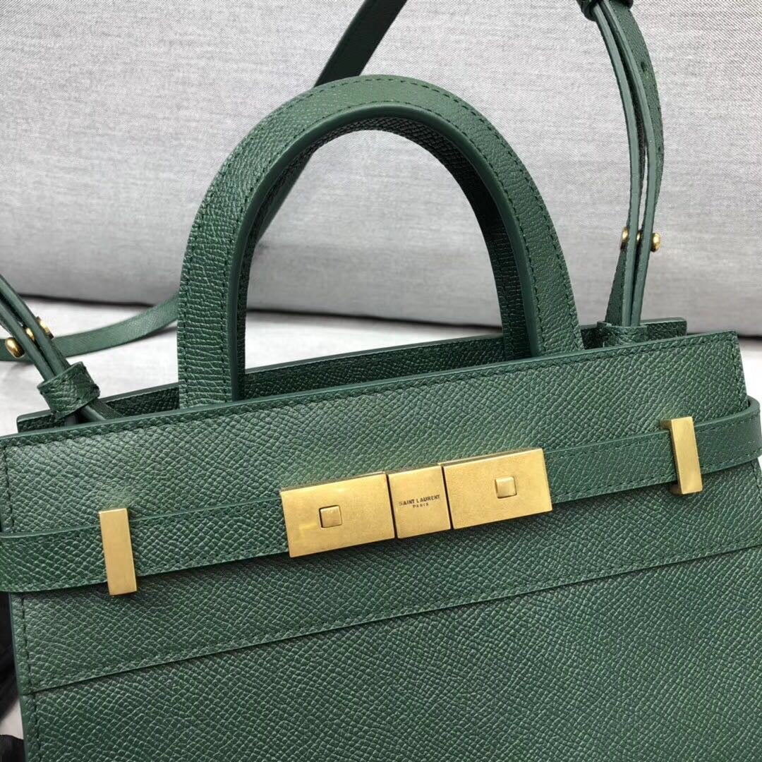 YSSL Manhattan Nano Shopping Bag In Box Green For Women 8.2in/21cm YSL