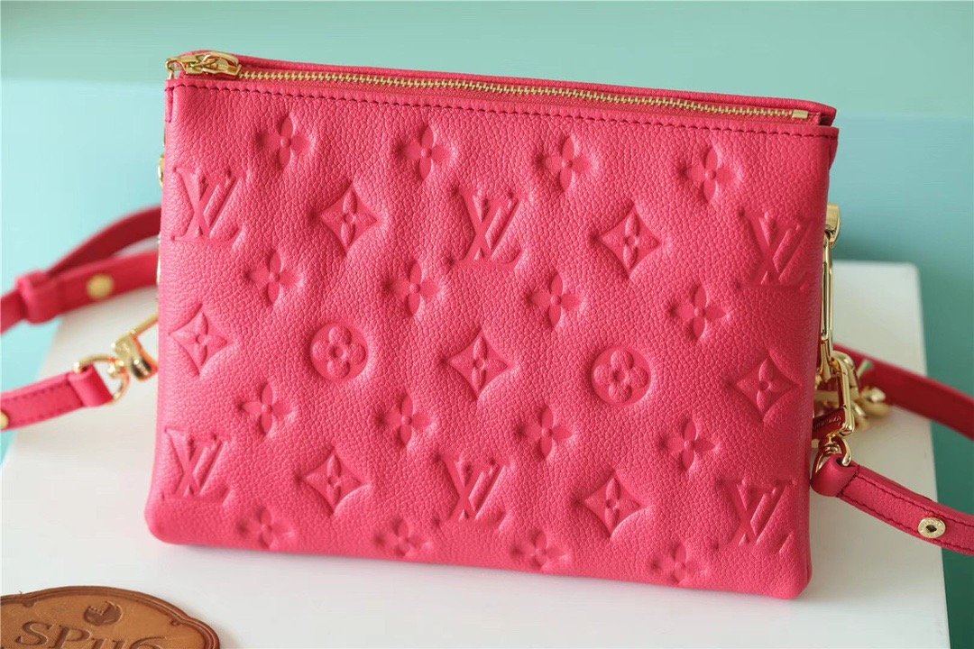 LV Coussin BB Grain Fluo Pink For Women, Women’s Bags, Shoulder And Crossbody Bags 8.3in/21cm LV M20750