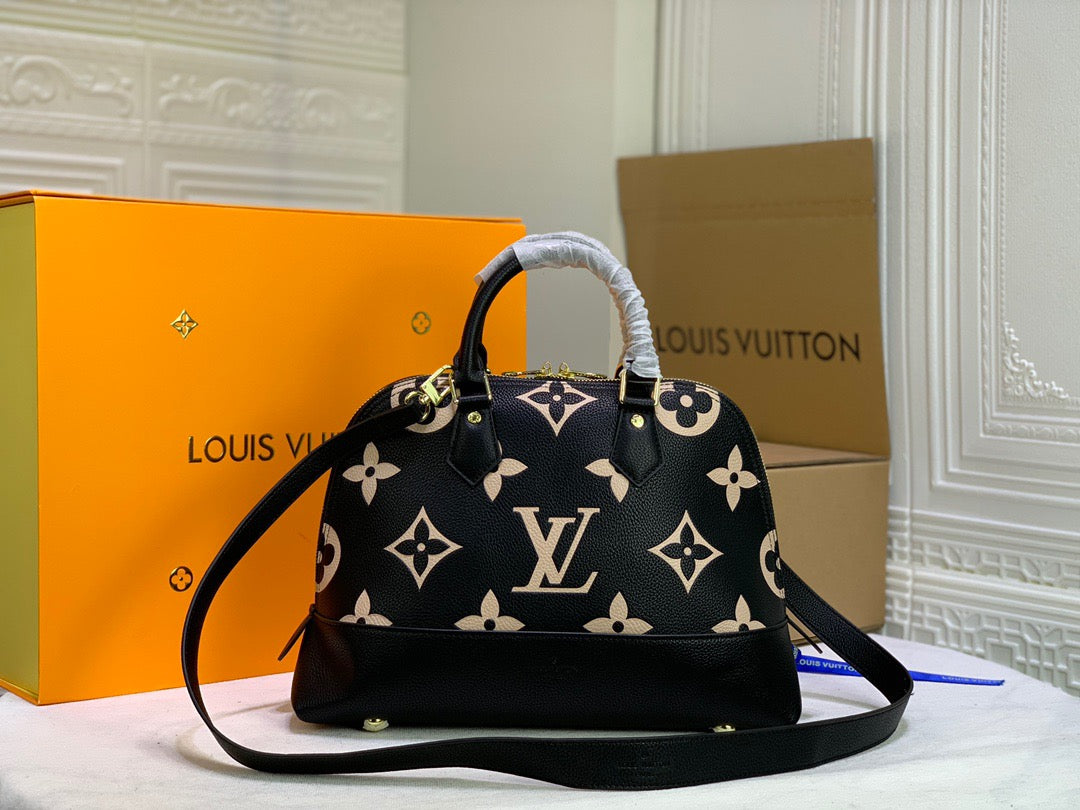 LV Neo Alma PM Monogram Empreinte Black/Beige For Women,  Shoulder And Crossbody Bags 13.8in/35cm LV