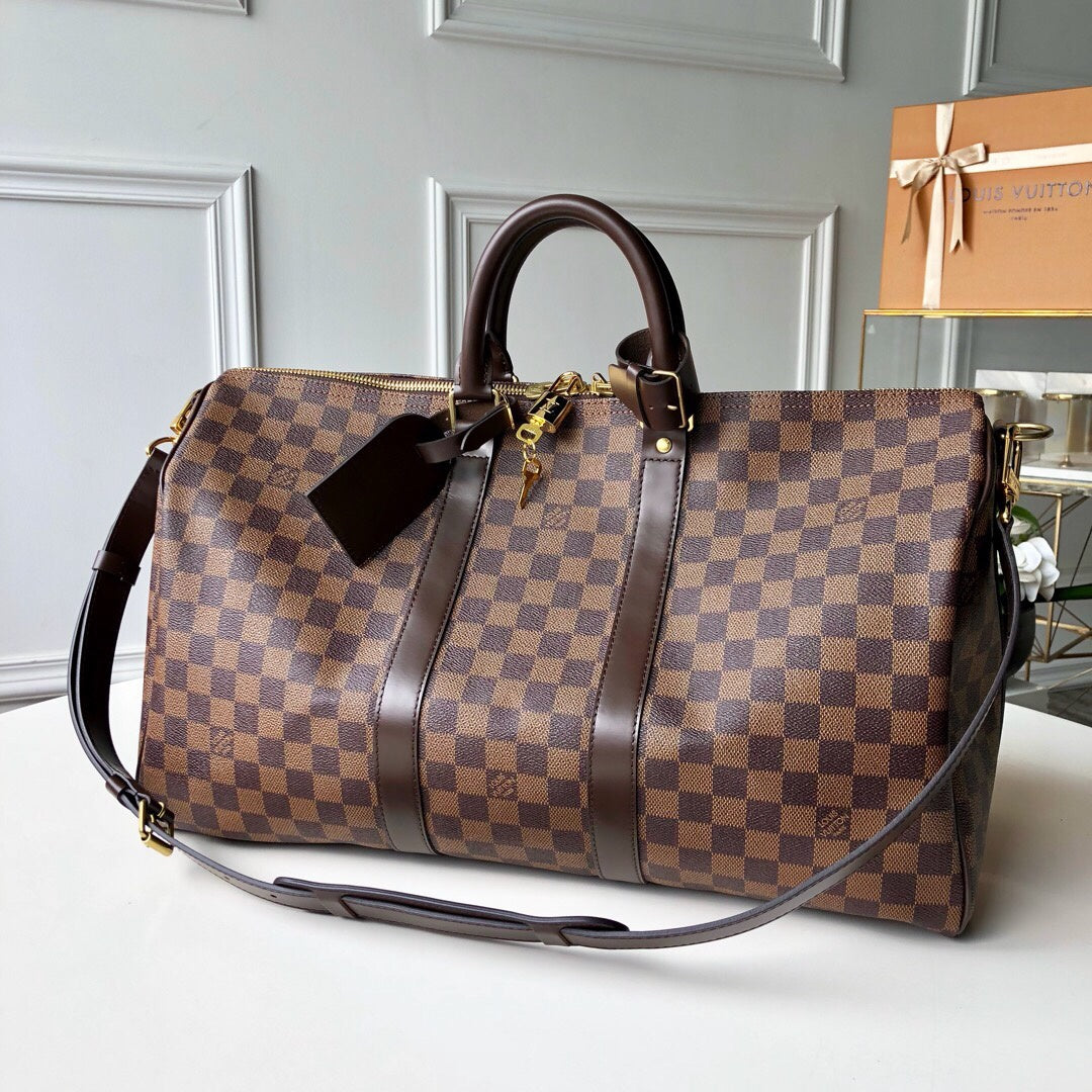 LV LuGucciage Bag Damier 50cm Brown