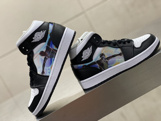 Nike air Jordan 1 Mid Wmns &#8216;Hologram&#8217; Black For Men DR9495-001