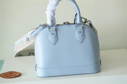 LV Alma BB Epi Light Blue For Women,  Shoulder And Crossbody Bags 23.5cm/9.3in LV