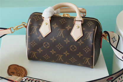 LV Speedy Bandouliere 20 Monogram Canvas Black For Women,  Shoulder And Crossbody Bags 20cm/7.9in LV M46234