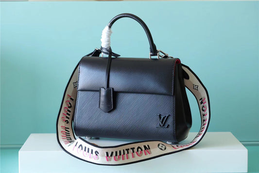 LV Cluny Mini Epi Black For Women,  Shoulder And Crossbody Bags 28cm/11in LV 