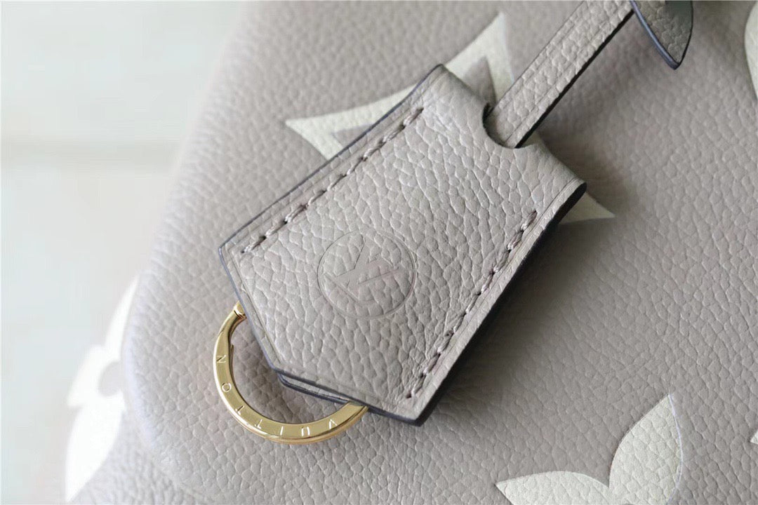 LV Madeleine MM Monogram Empreinte Dove Gray/ Creme Beige For Women,  Shoulder and Crossbody Bags 11.8in/30cm LV M46041