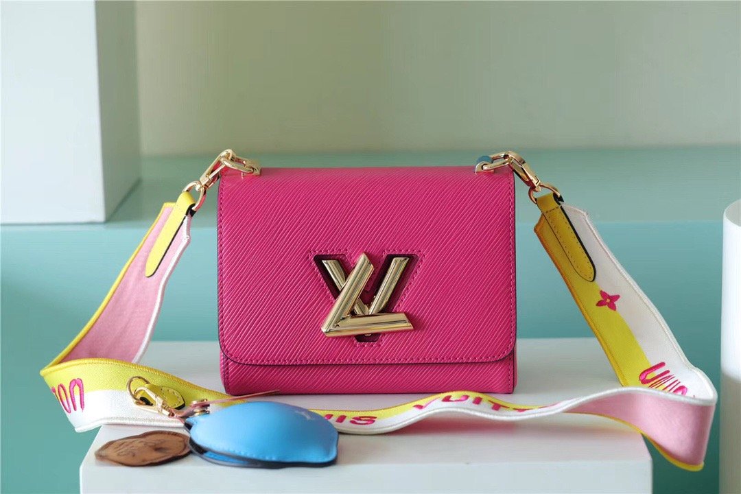 LV Twist MM Epi Pink For Women,  Shoulder And Crossbody Bags 7.5in/19cm LV 