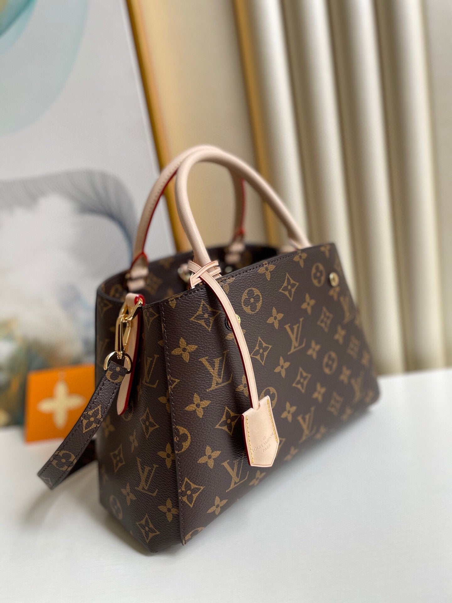 LV Montaigne BB Monogram Canvas For Women,  Shoulder And Crossbody Bags 11.4in/29cm LV M41055