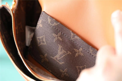 LV Swing Monogram Hazelnut Brown For Women,  Shoulder And Crossbody Bags 24cm/9.4in LV M20396