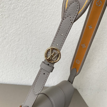 LV Point 9 Create By Nicolas Ghesquière With Monogram Flower 9.1in/22cm Grey For Women LV M55946