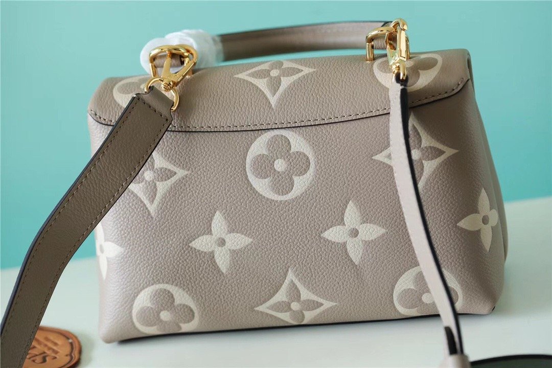 LV Madeleine BB Monogram Empreinte Dove Gray/ Creme Beige For Women,  Shoulder and Crossbody Bags 9.4in/24cm LV