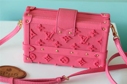 LV Petite Malle Tufted Fluo Pink For Women,  Shoulder And Crossbody Bags 7.9in/20cm LV M20745