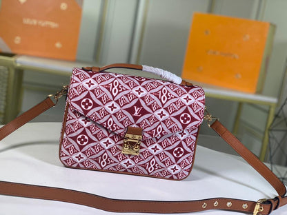 LV Since 1854 Pochette Metis Red For Women, Women’s Handbags, Shoulder And Crossbody Bags 9.8in/25cm LV