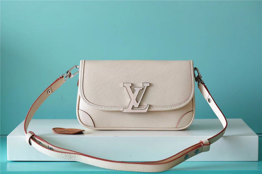 LV Buci Epi Quartz White For Women,  Shoulder And Crossbody Bags 24.5cm/9.6in LV M59457