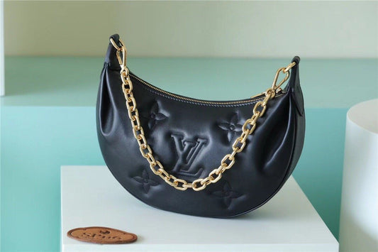 LV Over The Moon Bag Handbags For Women In Black 10.8in/28cm LV M59799