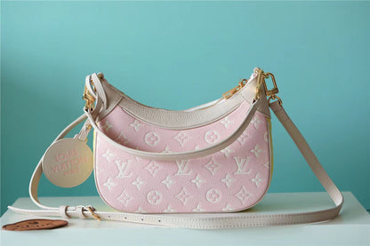 LV Bagatelle BB Monogram Empreinte Beige / Pink / Yellow For Women,  Shoulder And Crossbody Bags 22cm/8.7in LV M46113