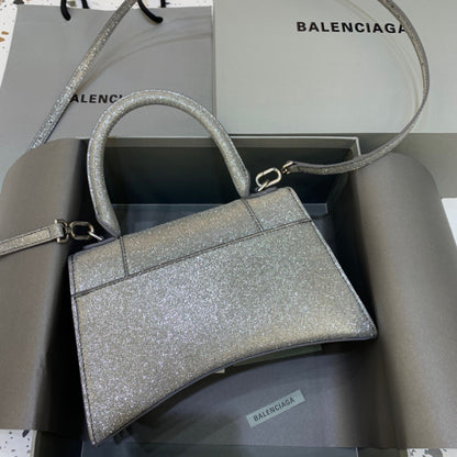 Balen Hourglass Small Handbag In Grey, For Women,  Bags 9in/23cm