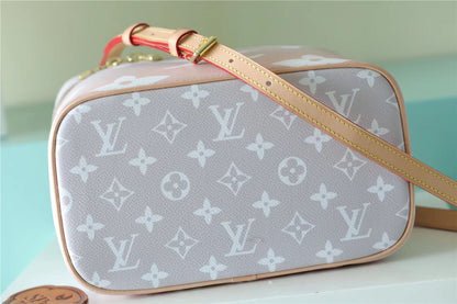 LV Nice BB Monogram Light Pink For Women, Women’s Bags, Shoulder And Crossbody Bags 9.4in/24cm LV