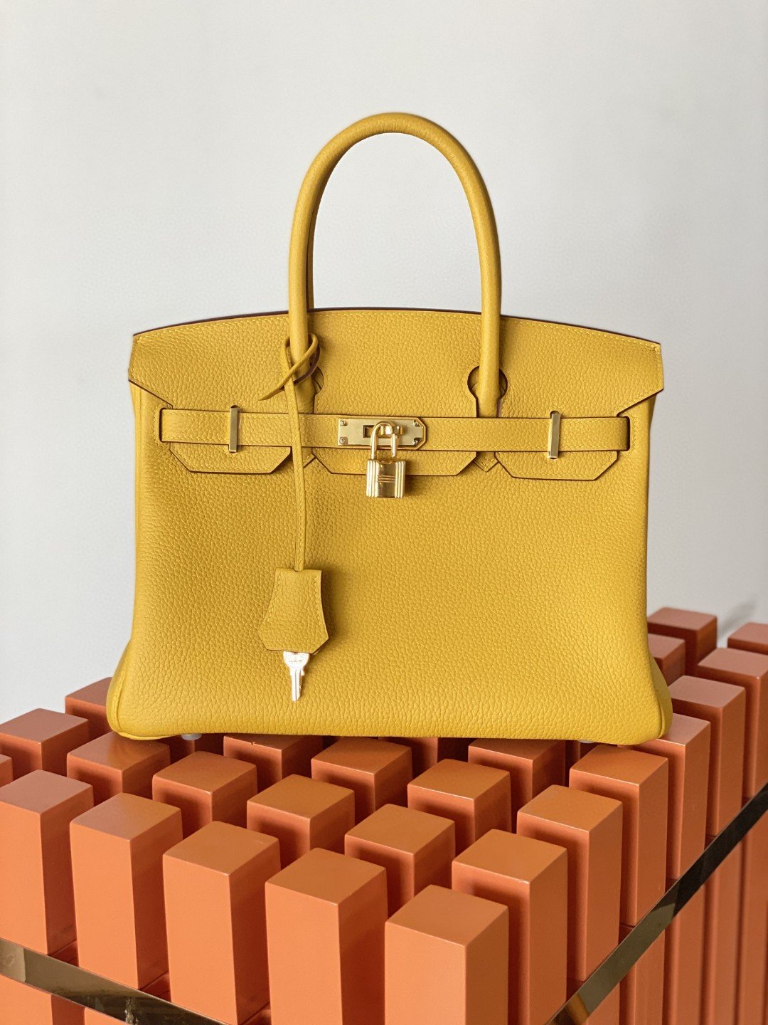 HM Birkin Nata Swift Yellow For Women Gold Toned Hardware 10in/25cm