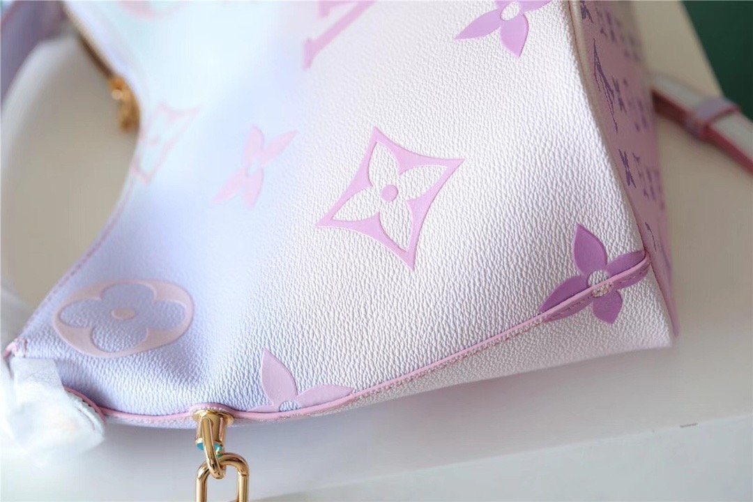 LV Marshmallow PM Hobo Bag In Monogram Canvas For Women 24cm/9.4 Inches Sunrise Pastel LV M46080