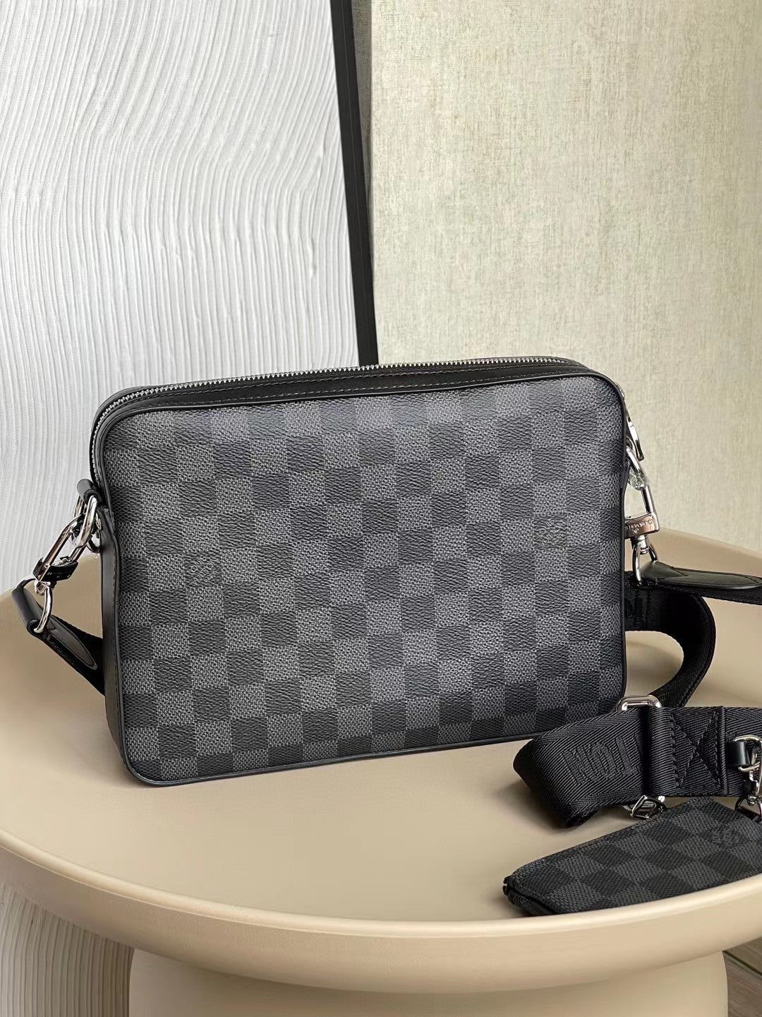 LV Trio Messenger Damier Graphite Canvas For Men, Bags, Crossbody Bags 9.8in/25cm LV N58040