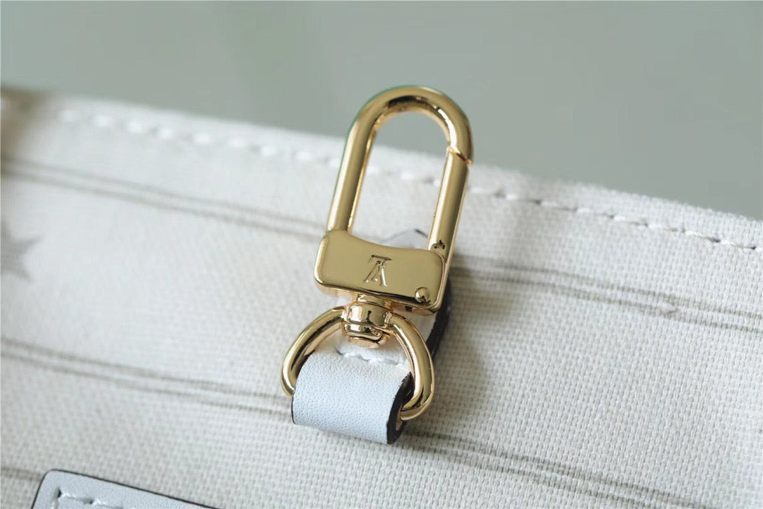 LV Onthego GM Monogram Giant And Raffia White/ Yellow For Women,  Shoulder And Crossbody Bags 41cm/16.1in LV M20815